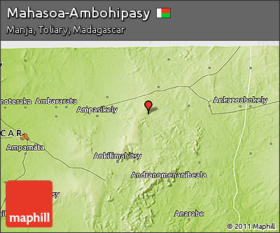 Physical 3D Map of Mahasoa-Ambohipasy