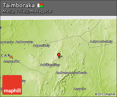 Physical 3D Map of Taimboraka