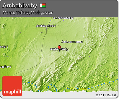 Physical 3D Map of Ambahivahy