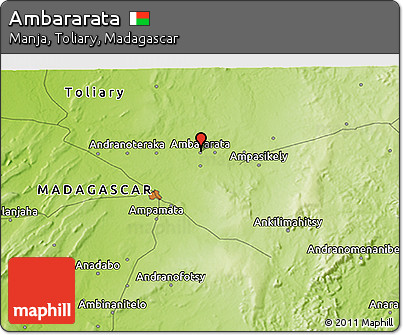 Physical 3D Map of Ambararata