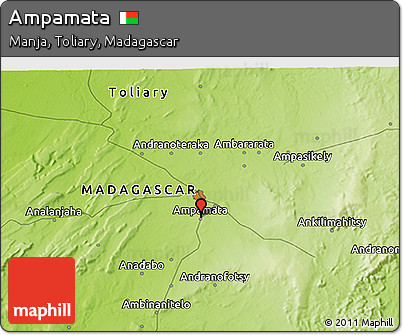 Physical 3D Map of Ampamata