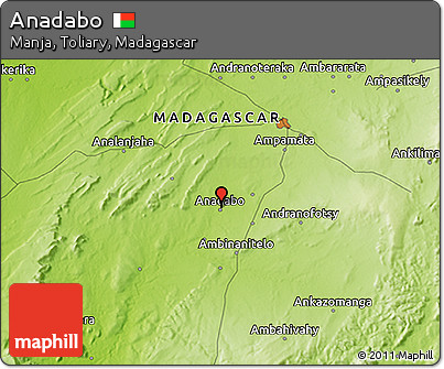 Physical 3D Map of Anadabo