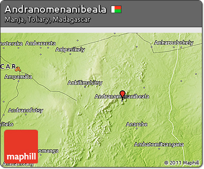 Physical 3D Map of Andranomenanibeala