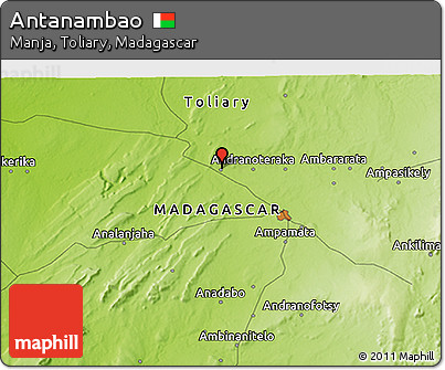 Physical 3D Map of Antanambao