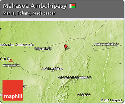 Physical 3D Map of Mahasoa-Ambohipasy