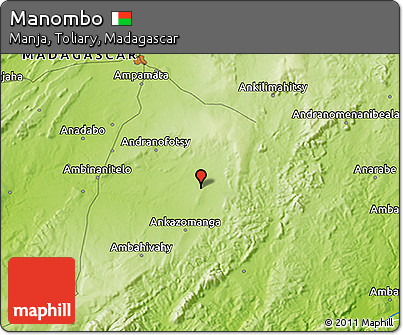 Physical 3D Map of Manombo