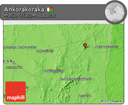 Political 3D Map of Ankorakoraka