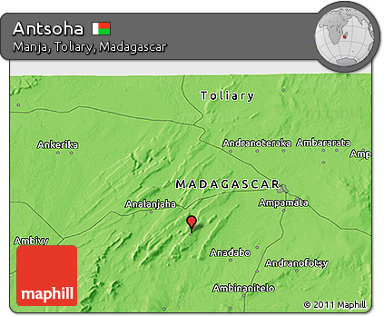 Political 3D Map of Antsoha