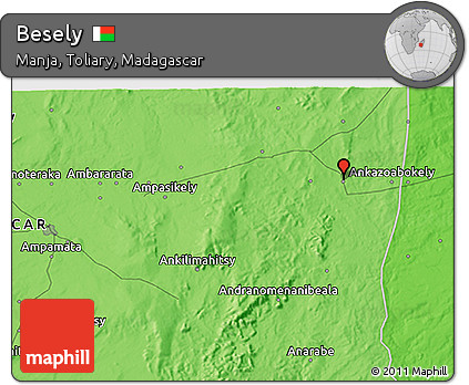 Political 3D Map of Besely