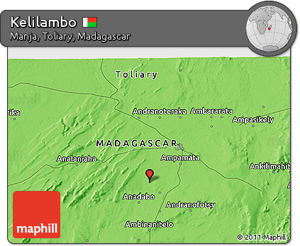 Political 3D Map of Kelilambo