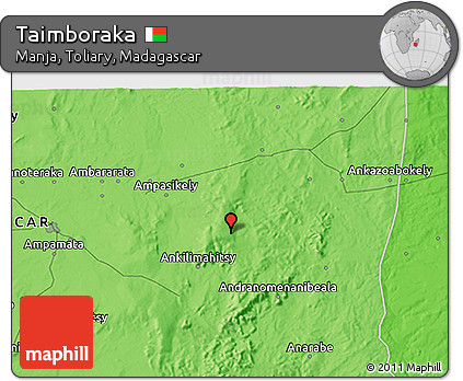 Political 3D Map of Taimboraka