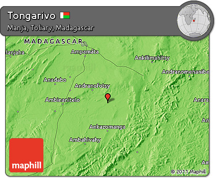 Political 3D Map of Tongarivo
