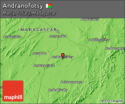 Political 3D Map of Andranofotsy