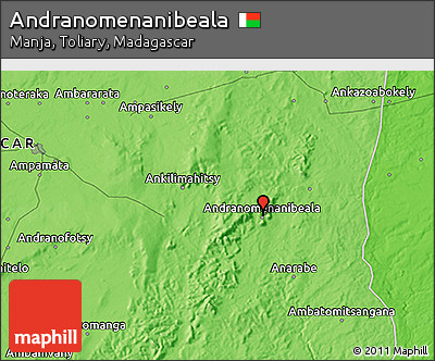 Political 3D Map of Andranomenanibeala