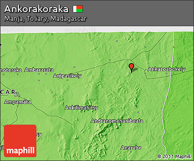 Political 3D Map of Ankorakoraka