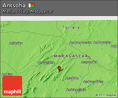 Political 3D Map of Antsoha