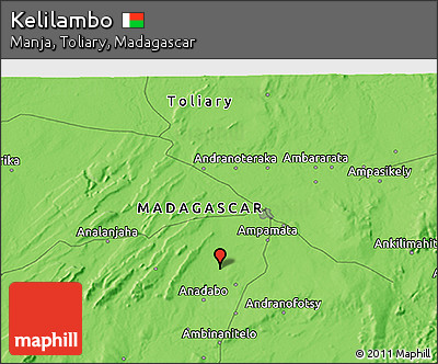 Political 3D Map of Kelilambo