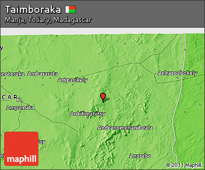 Political 3D Map of Taimboraka