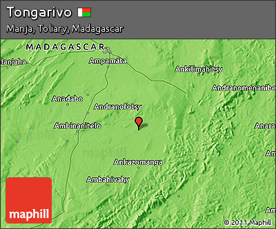 Political 3D Map of Tongarivo