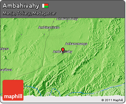 Political 3D Map of Ambahivahy