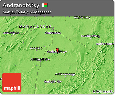 Political 3D Map of Andranofotsy