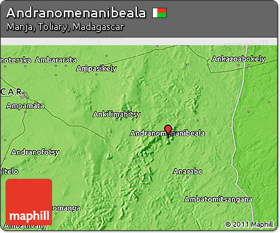 Political 3D Map of Andranomenanibeala