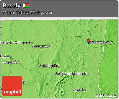 Political 3D Map of Besely