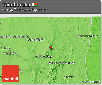 Political 3D Map of Taimboraka