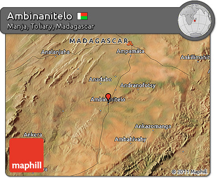 Satellite 3D Map of Ambinanitelo