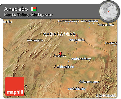 Satellite 3D Map of Anadabo