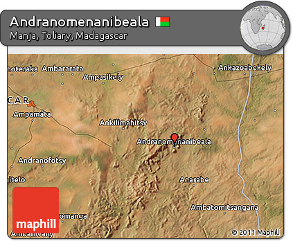 Satellite 3D Map of Andranomenanibeala