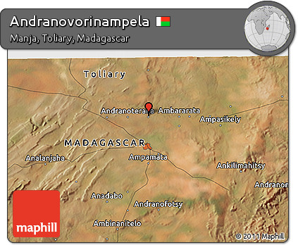 Satellite 3D Map of Andranovorinampela