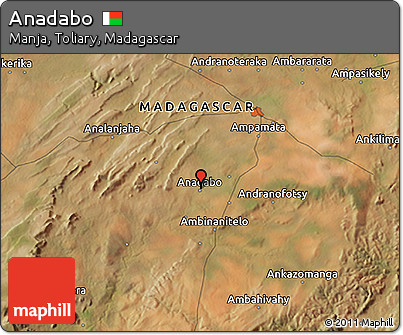 Satellite 3D Map of Anadabo