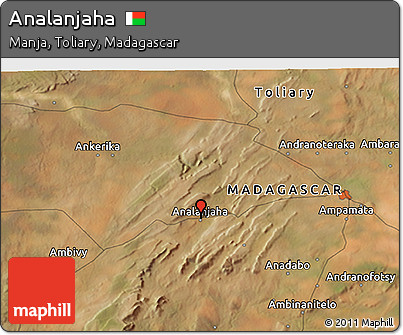 Satellite 3D Map of Analanjaha