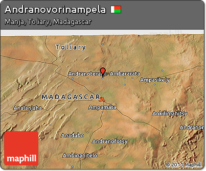 Satellite 3D Map of Andranovorinampela