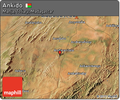 Satellite 3D Map of Ankido