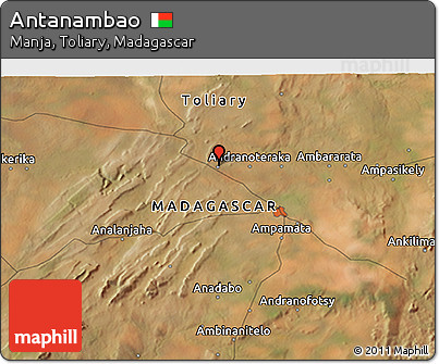 Satellite 3D Map of Antanambao