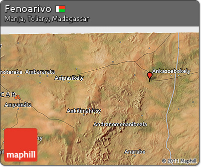 Satellite 3D Map of Fenoarivo