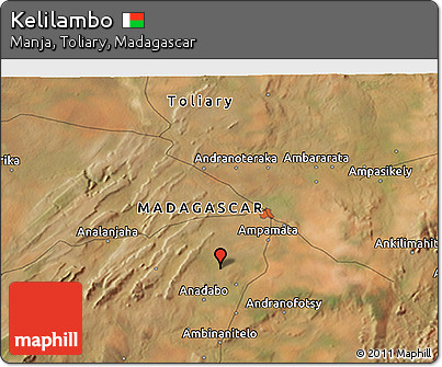 Satellite 3D Map of Kelilambo