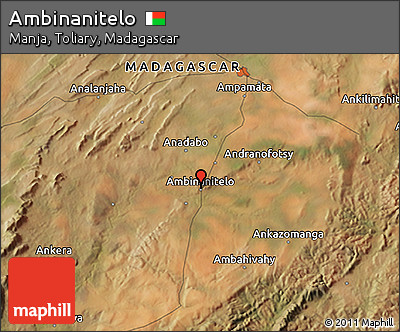 Satellite 3D Map of Ambinanitelo