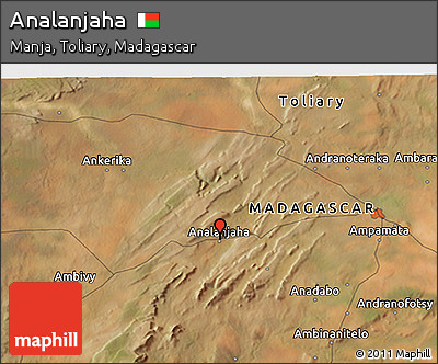 Satellite 3D Map of Analanjaha