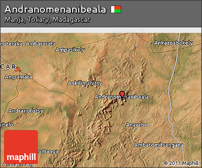 Satellite 3D Map of Andranomenanibeala