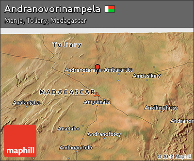 Satellite 3D Map of Andranovorinampela