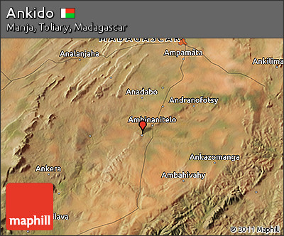Satellite 3D Map of Ankido