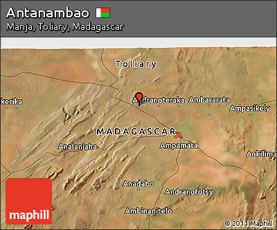 Satellite 3D Map of Antanambao