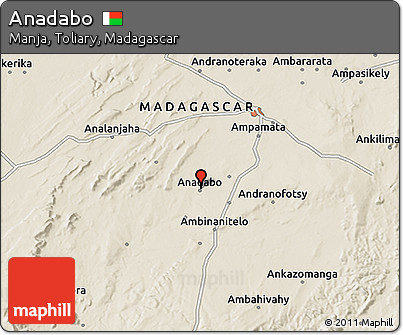Shaded Relief 3D Map of Anadabo