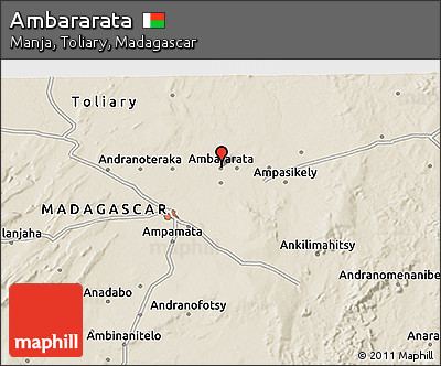 Shaded Relief 3D Map of Ambararata
