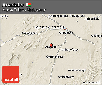 Shaded Relief 3D Map of Anadabo
