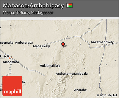 Shaded Relief 3D Map of Mahasoa-Ambohipasy