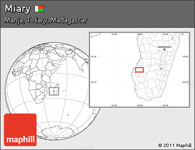 Blank Location Map of Miary